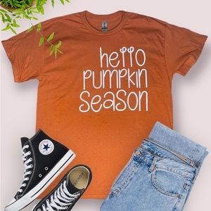Hello Pumpkin Season Handmade Tshirt